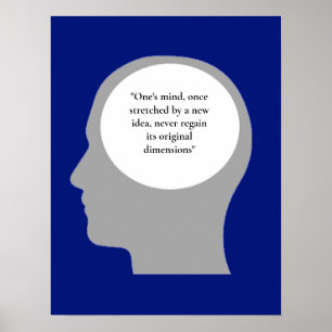 Poster Citation d'idée d'esprit étirée
