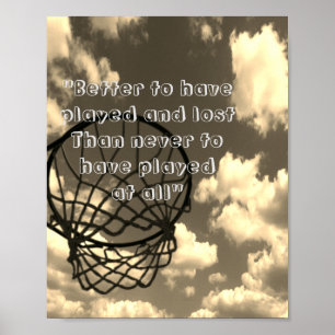 Poster Citation d'image Inspiration Netball