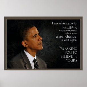 Poster Citation d'Obama