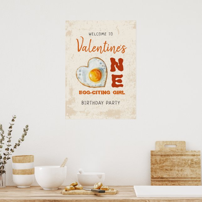 Poster Citation d'oeufs BBQ BBQ premier anniversaire (Cuisine)