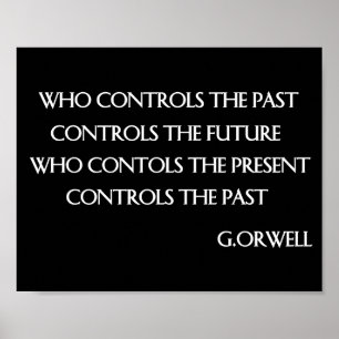 Poster Citation d'Orwell