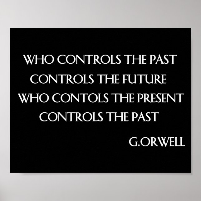 Poster Citation d'Orwell (Devant)