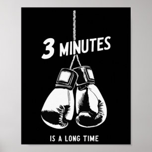 Poster Citation drôle Boxe Kickboxing Amateur de boxe Box