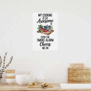 Poster Citation Drôle Cuisine