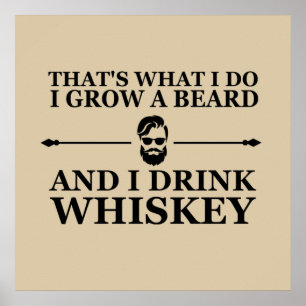 Poster citation drôle de buveur de whisky