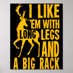 Poster Citation drôle de chasse au cerf pour les chasseur