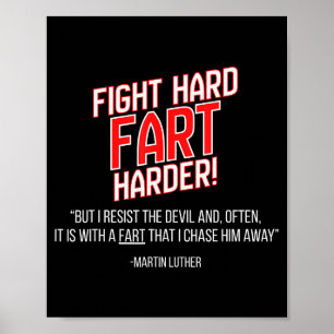 Poster Citation drôle de Martin Luther sur la Réforme 
