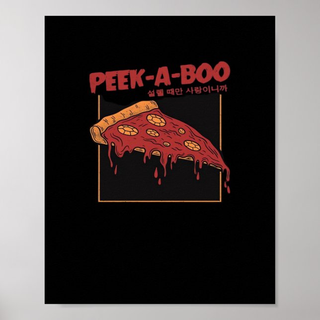 Poster Citation drôle Peekaboo (Devant)