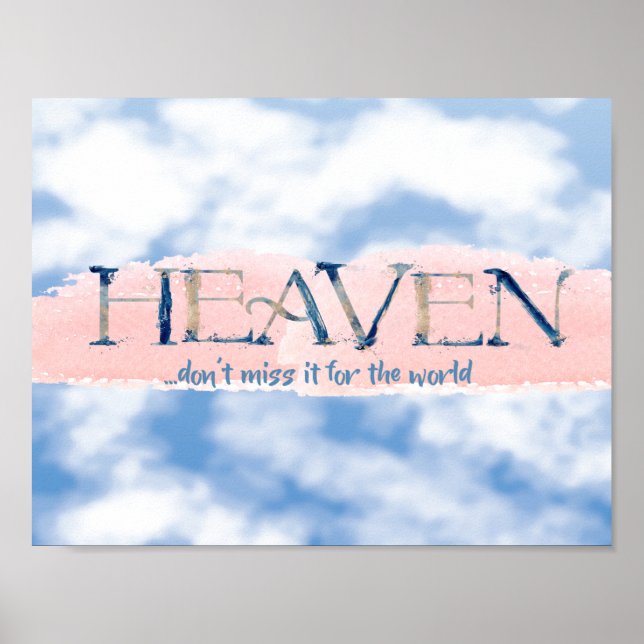 Poster Citation du ciel Christian (Devant)