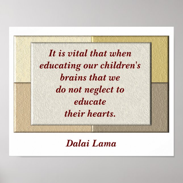 Poster Citation du Dalaï Lama (Devant)