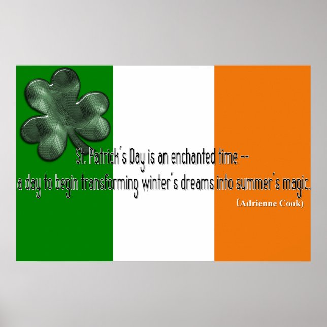 Poster Citation du jour de la Saint Patrick Imprimer (Devant)