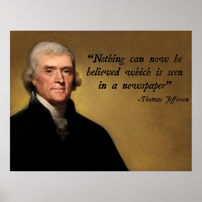 Poster Citation du journal Jefferson (Devant)
