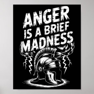 Poster Citation du philosophe stoïque Motivation stoïcism