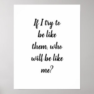 Poster Citation du proverbe juif *motivationnel*