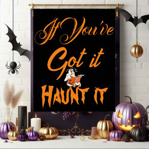 Poster Citation éffrayante Funky Halloween Ghost Party Po