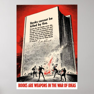 Poster Citation FDR Sur La Gravure Du Livre