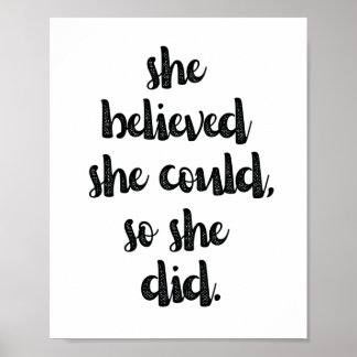 Poster Citation féministe inspirante sur le pouvoir fémin