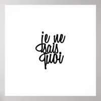 Citation française "Je Ne Sais Quoi"