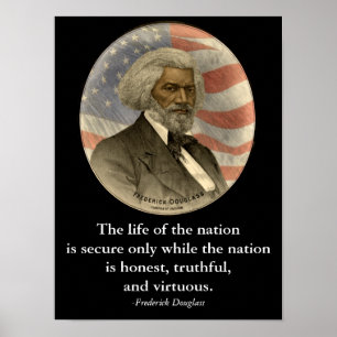 Poster Citation Frederick Douglass Salle de classe Histoi