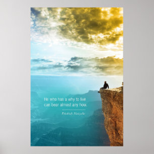 Poster Citation Friedrich Nietzsche Aventure Nature Natur