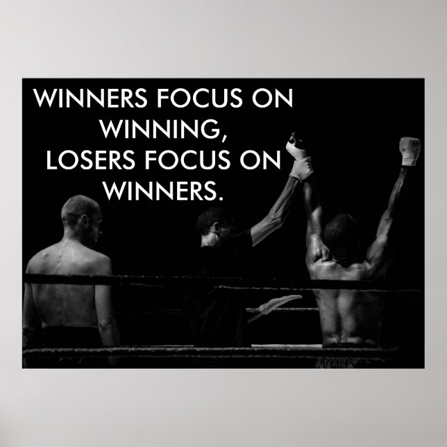 Poster Citation gagnante Motivationnelle de la ceinture d (Devant)