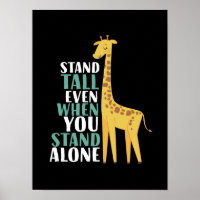 Citation Giraffe Inspirationnelle Stand Haut Même 