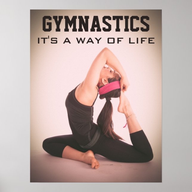 Poster Citation Gymnastique Inspirationnelle (Devant)