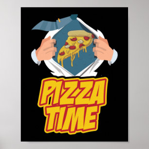 Poster Citation heure de pizza