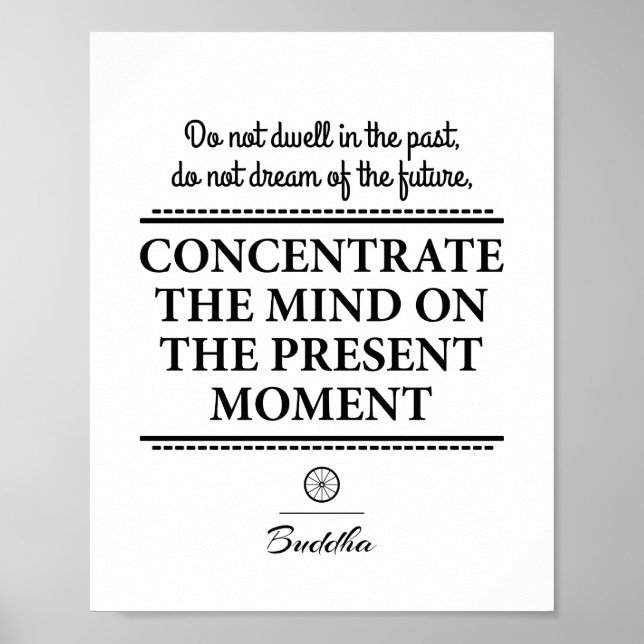 Poster Citation inspirante de Bouddha (Devant)