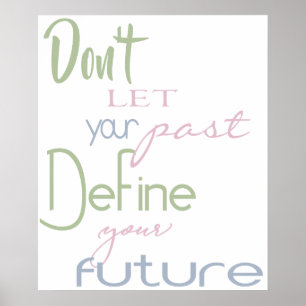 Poster Citation Inspirante de Dorm Room - Définir votre a