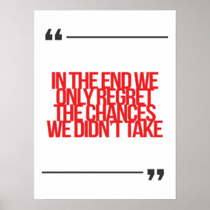 Poster Citation inspirante et motivante