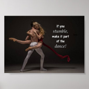 Poster Citation Inspirante Et Motivante Danseuse De Balle