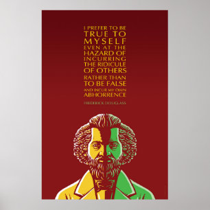 Poster Citation Inspirante Frederick Douglass : Fidèle À 