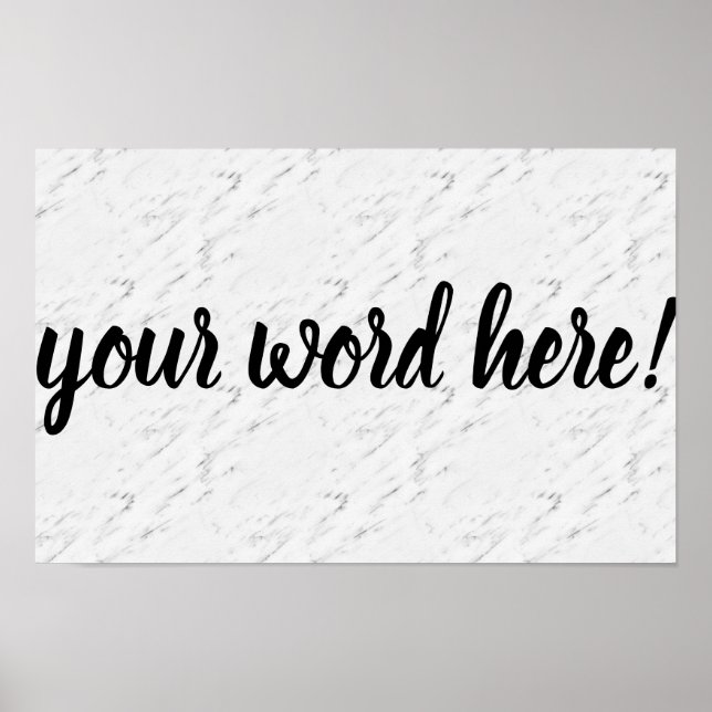 Poster Citation Inspirante Mot de l'Année (Devant)