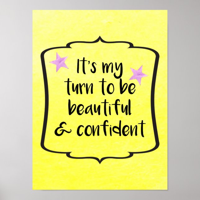 Poster Citation inspirante Motivationnelle de la confianc (Devant)