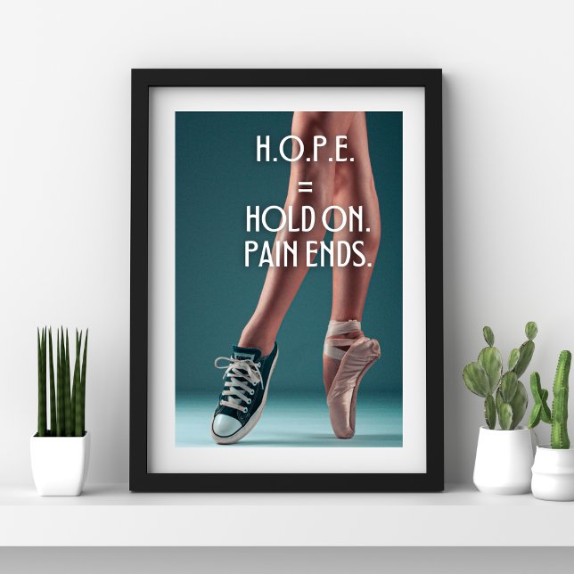 Poster Citation inspirante pour Hope Dancer (Créateur téléchargé)