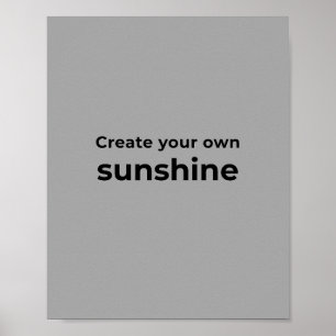 Poster Citation inspirante pour l'art mural