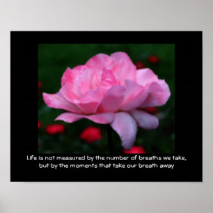 Poster Citation inspirante sur la vie et l'attitude de la
