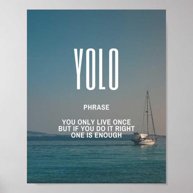 Poster Citation Inspirante Sur Le JOLO (Devant)