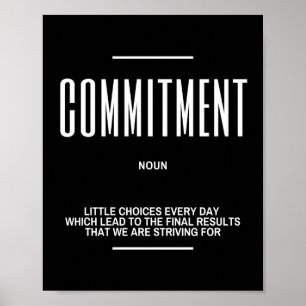 Poster Citation Inspirante Sur L'Engagement