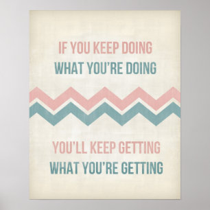Poster Citation inspirante typographie d'art