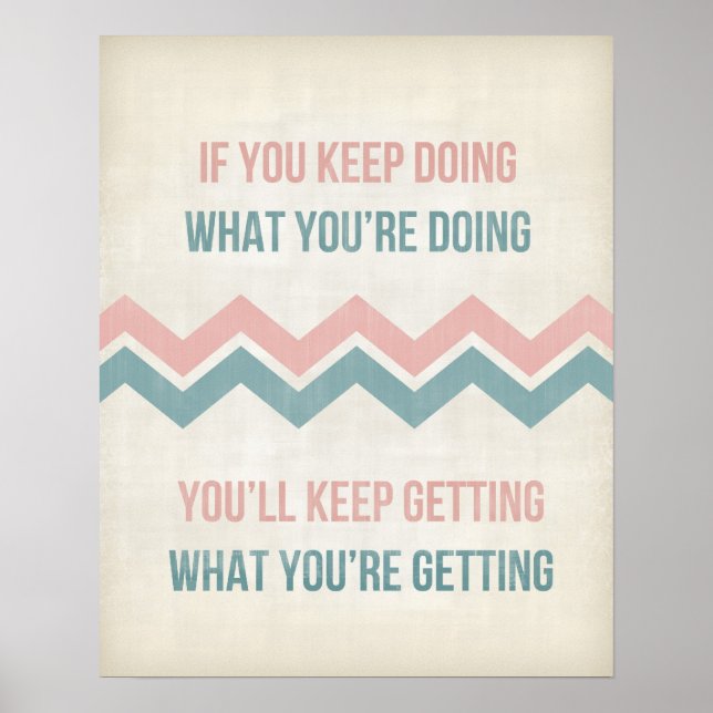 Poster Citation inspirante typographie d'art (Devant)