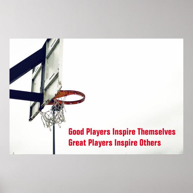 Poster Citation Inspirationnelle Basketball Inspiration J (Devant)