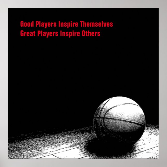 Poster Citation Inspirationnelle Basketball Inspiration J (Devant)