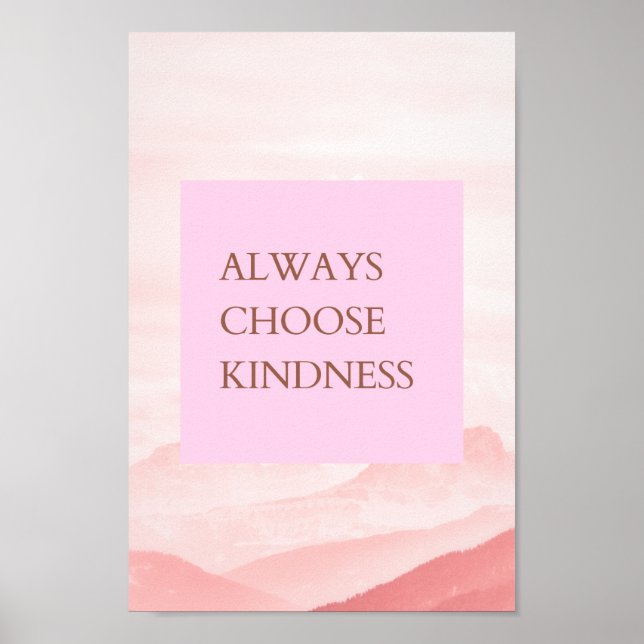 Poster Citation Inspirationnelle Choisissez toujours la g (Devant)