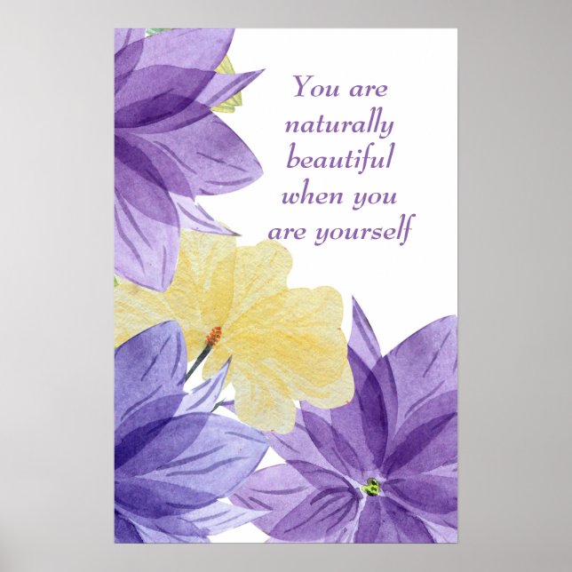 Poster Citation Inspirationnelle Confirmation Positive (Devant)