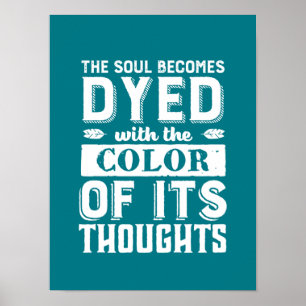 Poster Citation Inspirationnelle Couleur De Votre Belle Â