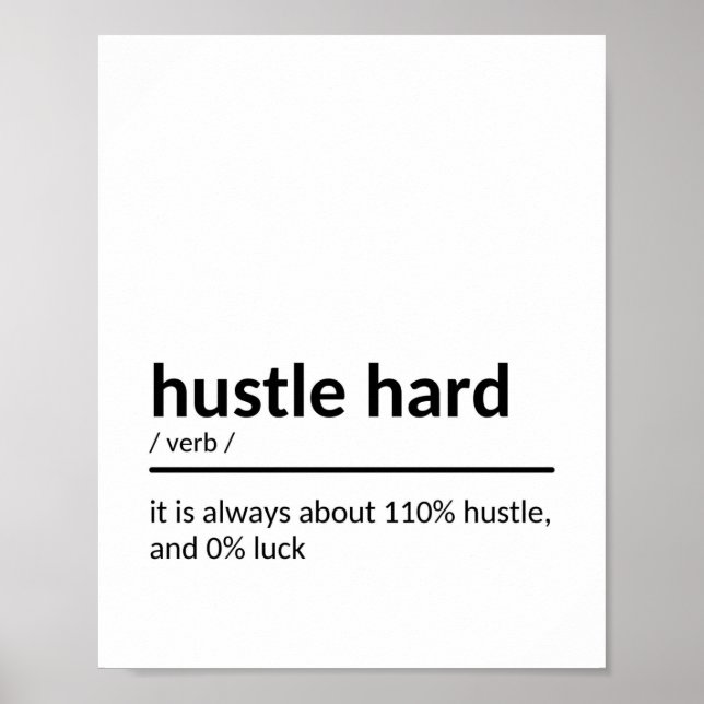 Poster Citation Inspirationnelle difficile (Devant)