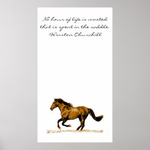 Poster Citation Inspirationnelle du Cheval