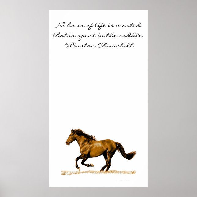 Poster Citation Inspirationnelle du Cheval (Devant)